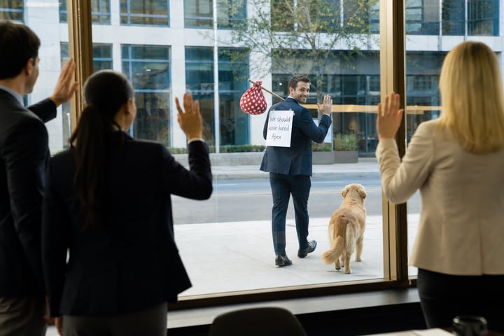 IT manager handing over a documented CI ownership record to a colleague, illustrating succession planning for CMDB configuration item ownership
